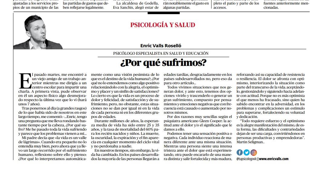 enric valls psicologo opiniones periodico