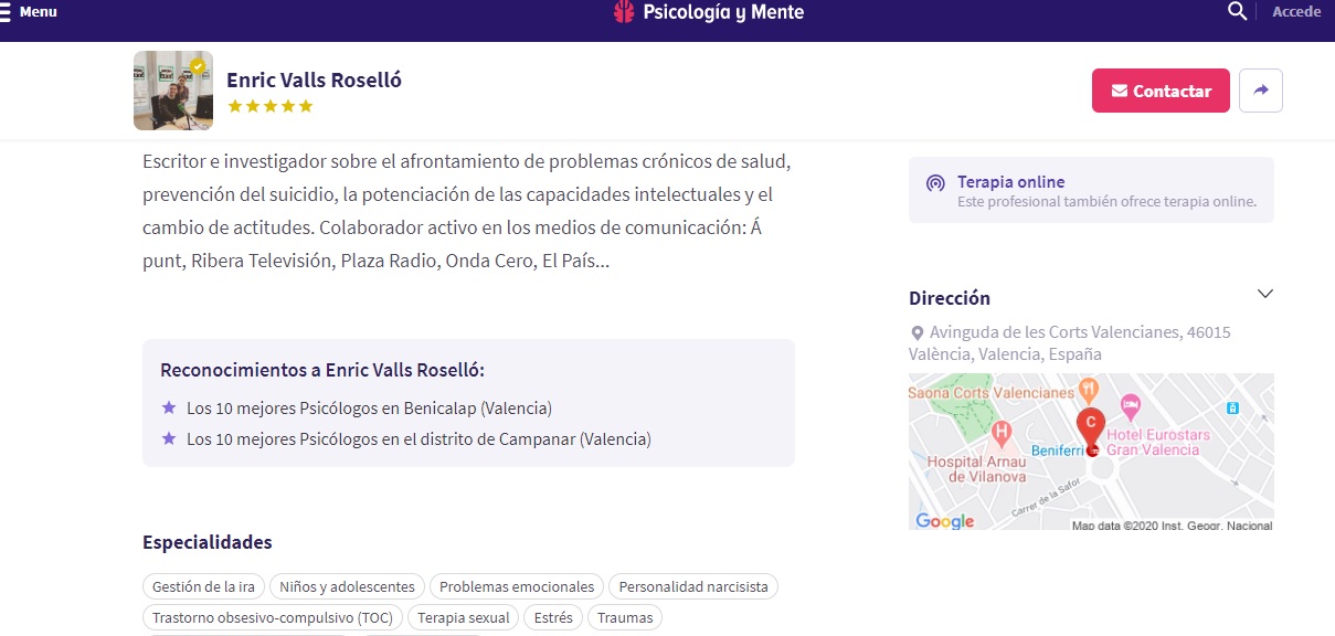 psicologia y mente enric valls psicologo